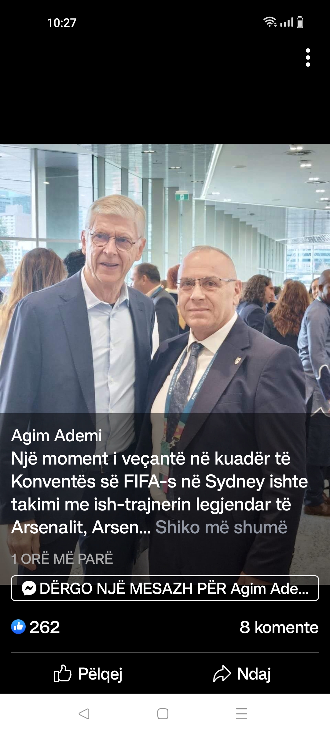 Presidenti Ademi takon Wengerin, ja çfarë biseduan