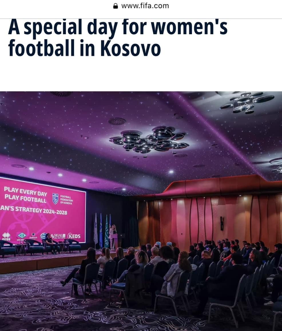 FIFA shkruan për lansimin e strategjisë për futbollin e femrave nga FFK-së