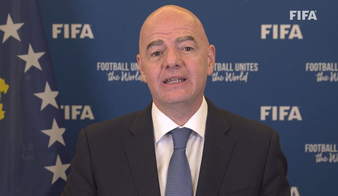 Infantino: Futbolli në Kosovë ka bërë përparim të madh