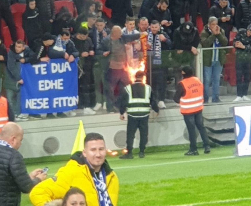 Tifozët e Tiranës i vënë flakën shallit të Partizanit!