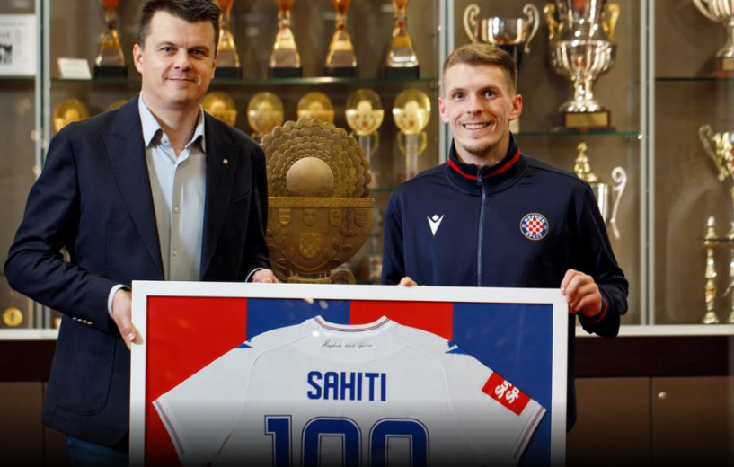 Emir Sahiti i bën 100 paraqitje me ekipin e Hajduk Splitit