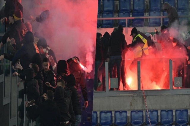 Lazio-Roma, përplasje mes tifozëve: Mourinho u kërkon të ndalen