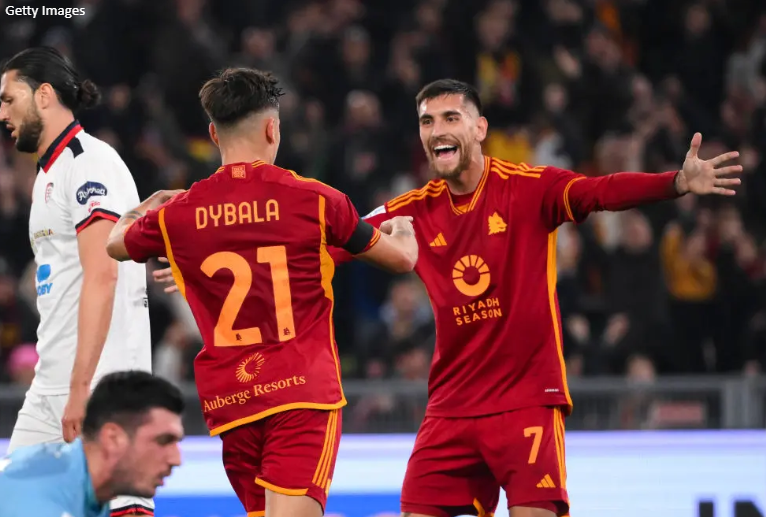 Roma e De Ross-it shkatërron Cagilarin, i afrohet zonës së Champions-it