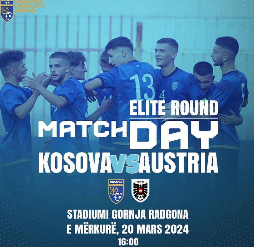 Sot Kosova U19-Austria U19, Dardanët e rinj synojnë rezultat pozitiv