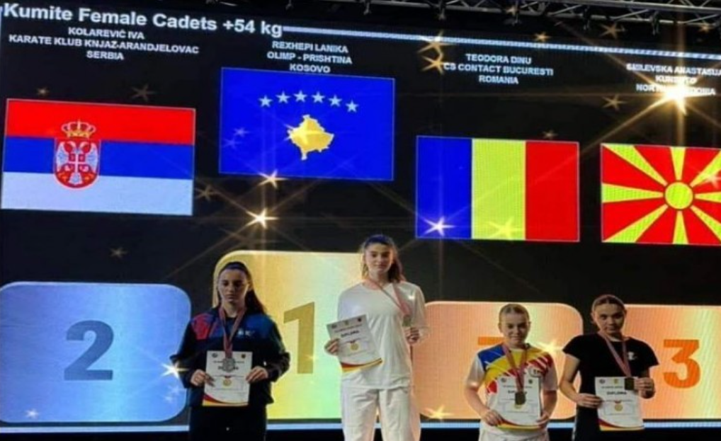 Lanika Rexhepi rrah serben, fiton medaljen e artë në Shkup