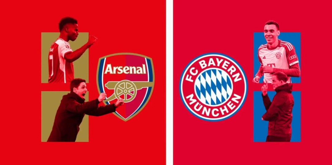 Arsenal-Bayern Munich, publikohen formacionet zyrtare