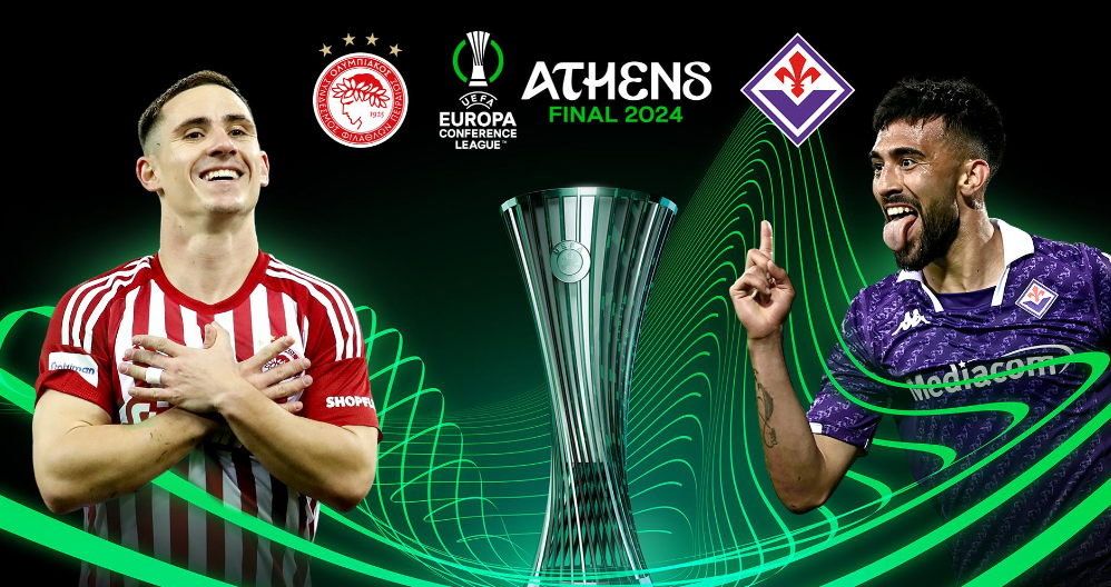 Finalja e Conference League/ Olympiacos-Fiorentina “luftë” për histori në Athinë