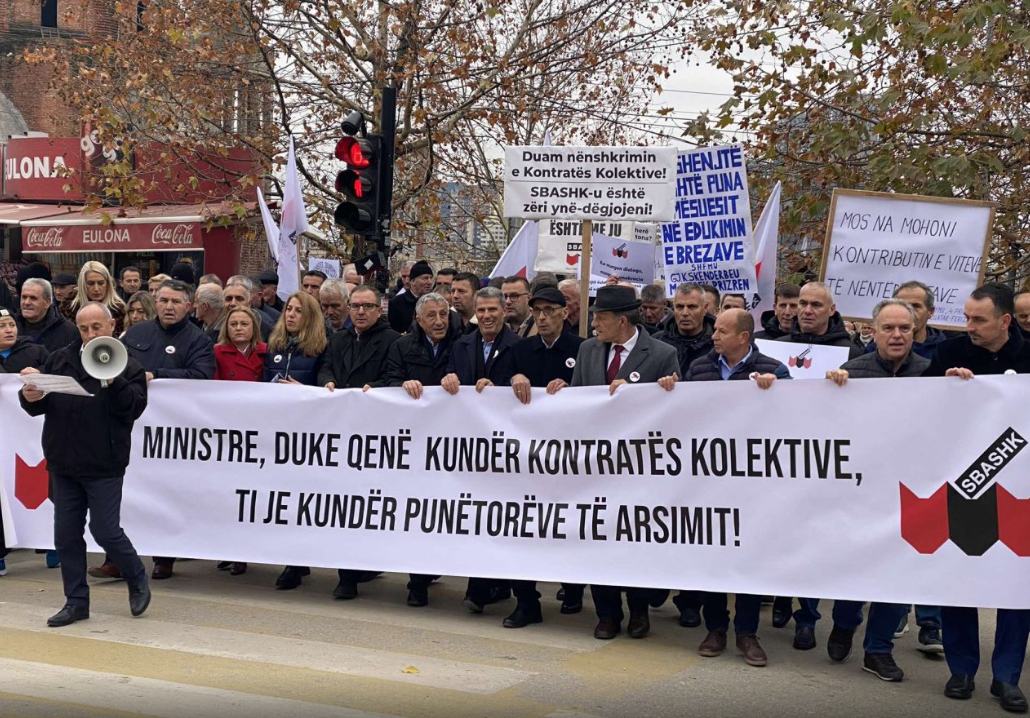 SBAShK-u protestë para MASHTI-t, Jasharaj: Nagavci është kundër punëtorëve të arsimit