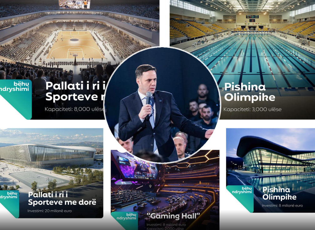 Abdixhiku prezanton investimet strategjike për sportin: Stadium, Pishinë Olimpike dhe Gaming Hall