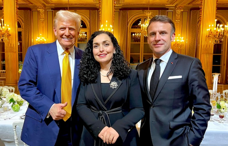 Osmani publikon fotografi me Trumpin e Macronin: Aleanca euroatlantike