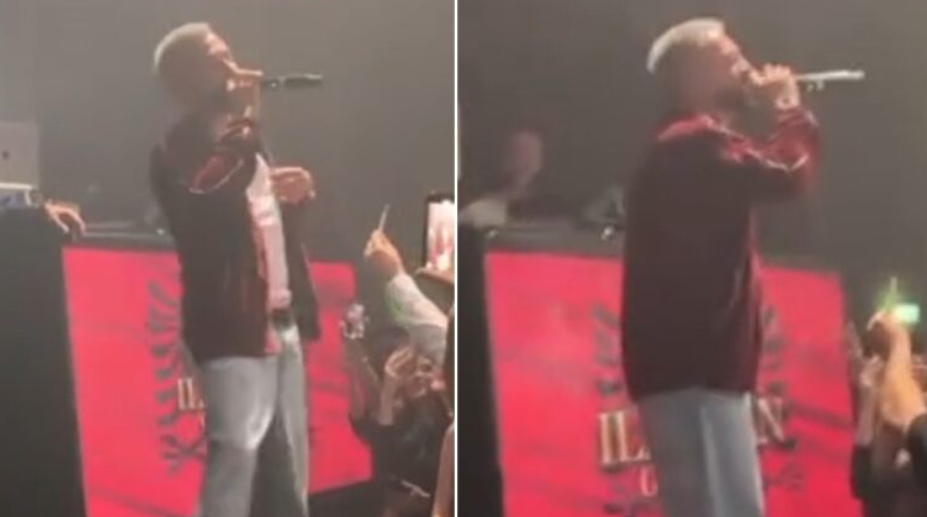 Gjesti gjatë performancës në koncertin në Gjermani: Jam duke vuajtur, shumë keq i kam punët Gjesti gjatë performancës në koncertin në Gjermani: Jam duke vuajtur, shumë keq i kam punët