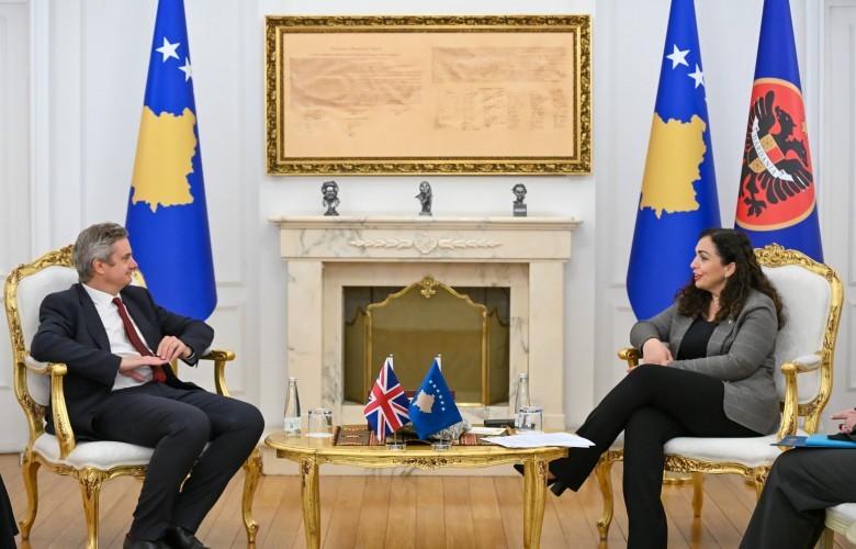 Osmani me ambasadorin britanik, flasin për krijimin e institucioneve Osmani me ambasadorin britanik, flasin për krijimin e institucioneve