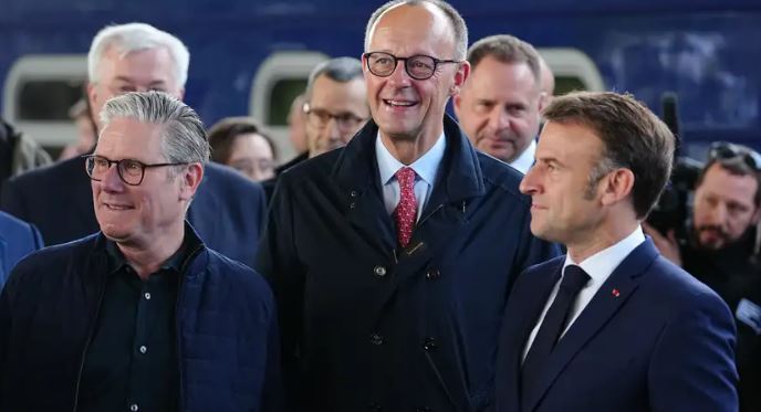 Vizitë historike në Kiev: Merz, Macron, Starmer dhe Tusk bashkohen për paqen në Ukrainë