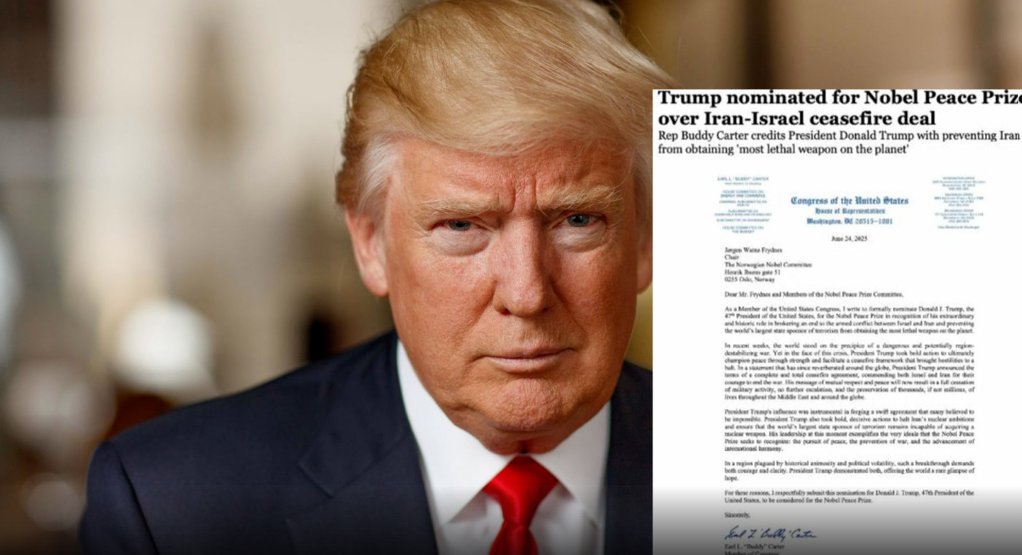 Donald Trump nominohet për Çmimin Nobel për Paqen! Donald Trump nominohet për Çmimin Nobel për Paqen!