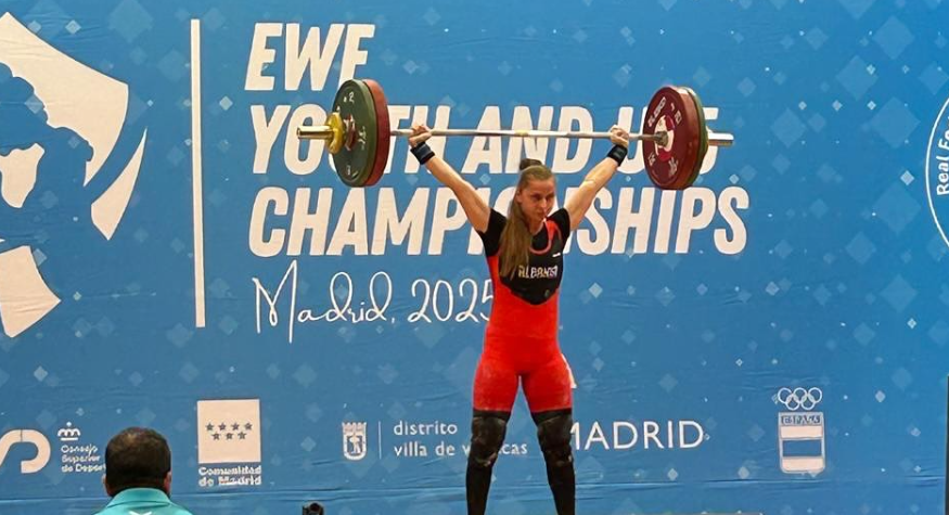 Carja shkëlqen në Madrid, fiton 3 medalje ari dhe vendos rekorde evropiane