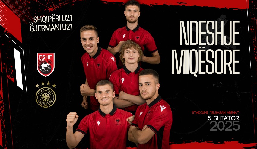 Kuqezinjtë e rinj luajnë miqësore me Gjermaninë më 5 shtator në ‘Elbasan Arena’ Kuqezinjtë e rinj luajnë miqësore me Gjermaninë më 5 shtator në ‘Elbasan Arena’