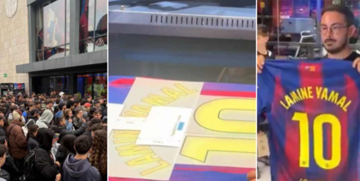 Tifozët vërshojnë dyqanin e Barcelonës, duan fanellën e re të Yamal – nuk ndalet prodhimi