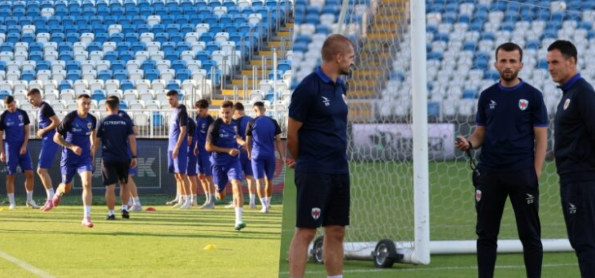 Prishtina mbanë stërvitjen e fundit para përballjes me Larnen, Arsim Thaçi beson në kualifikimin Prishtina mbanë stërvitjen e fundit para përballjes me Larnen, Arsim Thaçi beson në kualifikimin