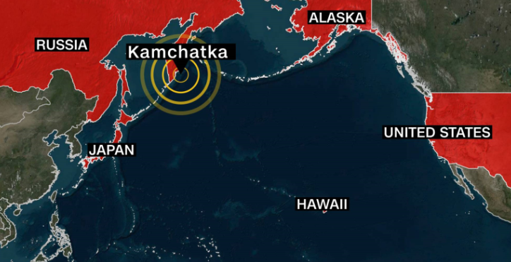 Tërmet 8.7 i shkallës Rihter në brigjet e Kamçatkës në Rusi, paralajmërime për cunam në Japoni dhe SHBA