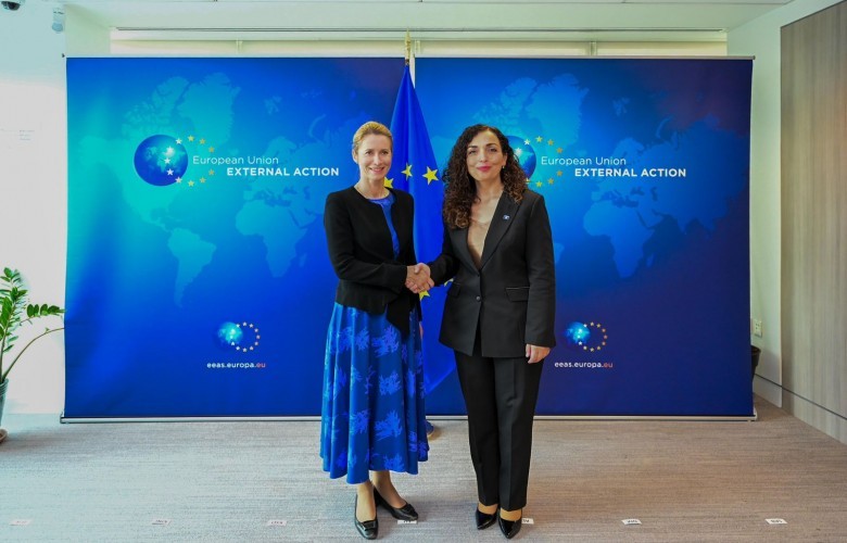 Osmani kërkon heqjen e masave të BE-së në takim me Kaja Kallas