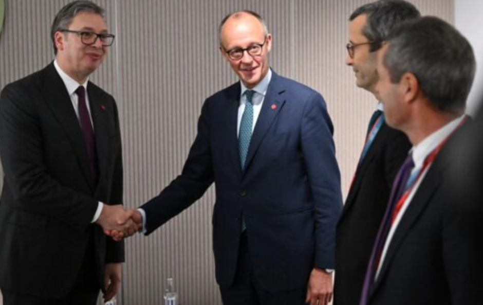 Vuçiq takohet me kancelarin gjerman Merz në Kopenhagë: Diskutuam për stabilitetin rajonal dhe dialogun