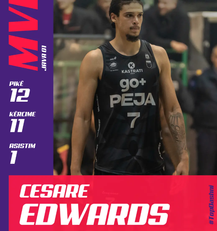Cesare Edwards, MVP i xhiros së parë