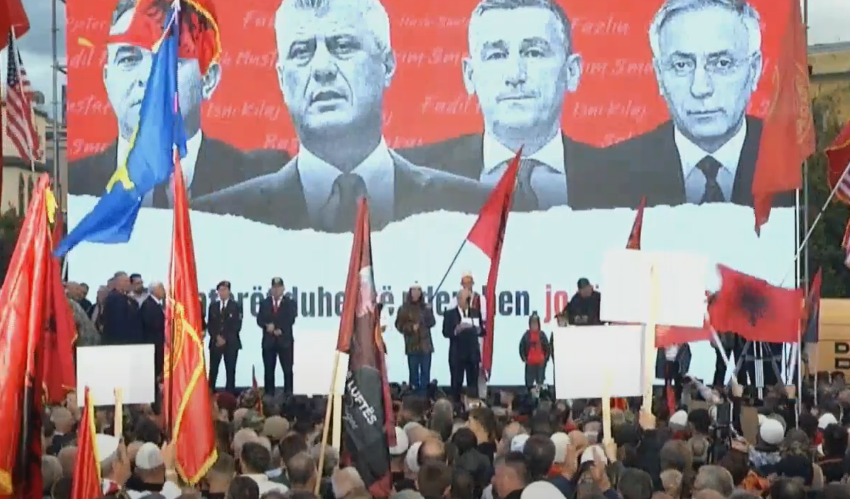 Moisiu nga protesta: U takova me krerët e UÇK-së në Hagë, ata janë të burgosur pa prova