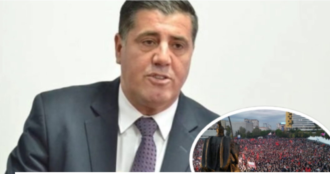 Lutfi Haziri publikon fotografinë virale nga protesta në Tiranë: Drejtësi për të gjithë! Te Gjergji bashkë