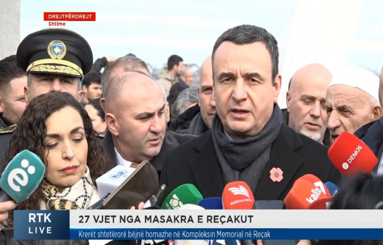 Kurti: Masakrës së Reçakut ende i mungon drejtësia
