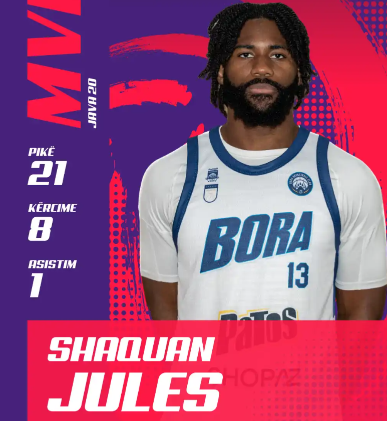 Shaquan Jules, MVP i javës së 20-të