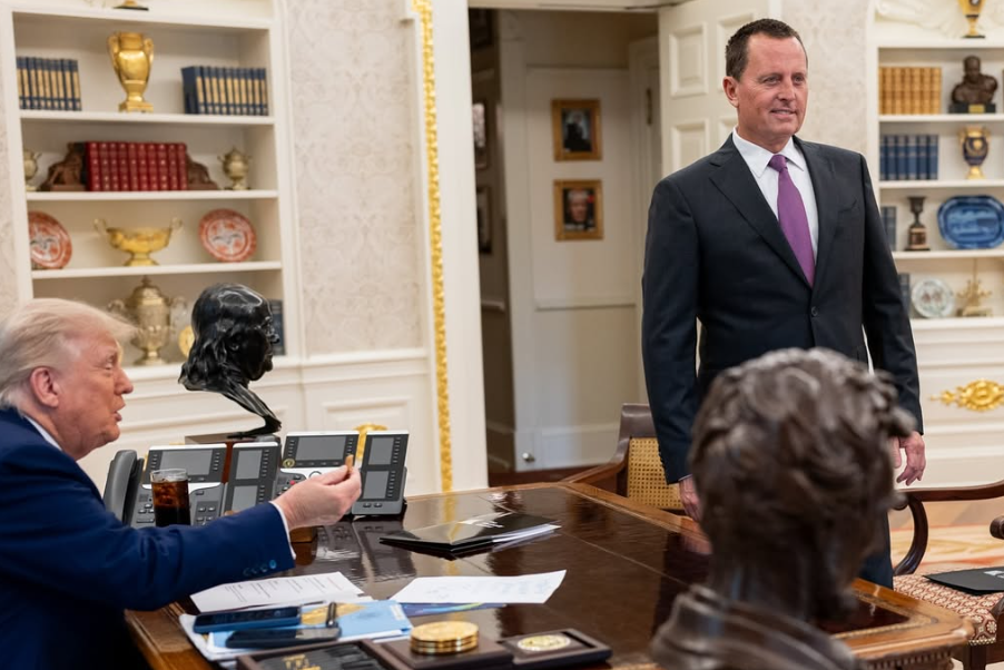 I dërguari presidencial, Richard Grenell, e shpërndan videon nga protesta e sotme në mbrojtje të krerëve të UÇK-së
