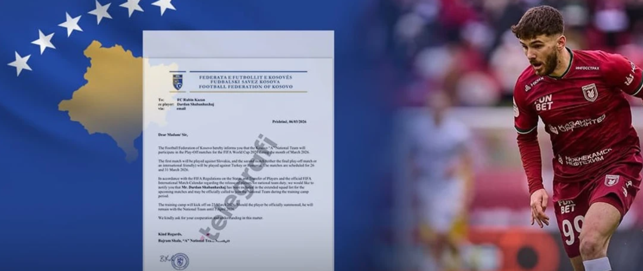 Dardan Shabanhaxhaj i pafat: Mori ftesë nga Kosova, por pësoi një lëndim dhe mungon për play-offin e Kupës së Botës