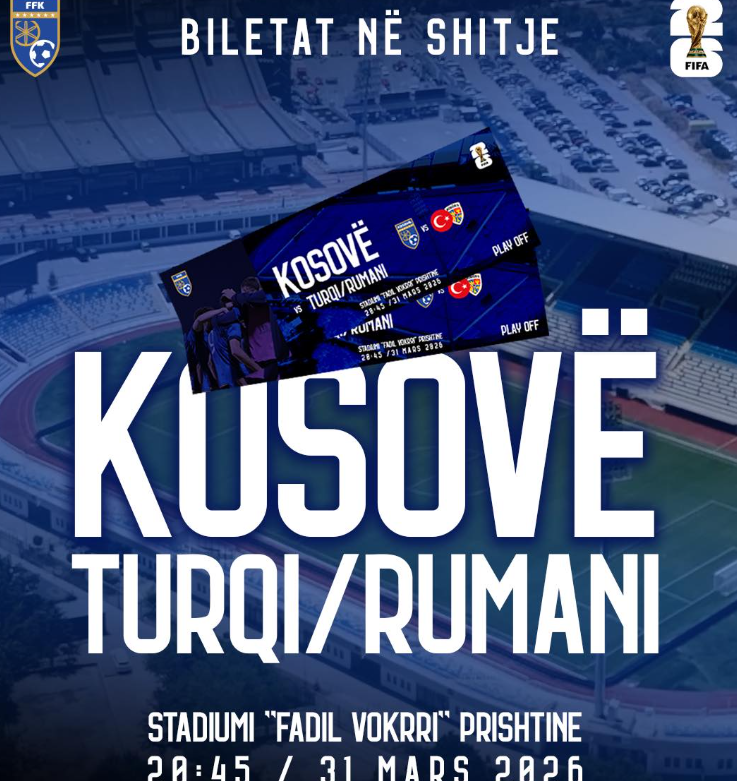 Dalin në shitje biletat e ndeshjes Kosovë-Turqi/Rumani