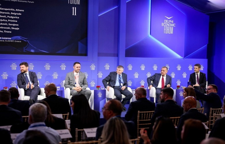 Konjufca në Delfi kërkon përshpejtim të integrimit të Kosovës në BE