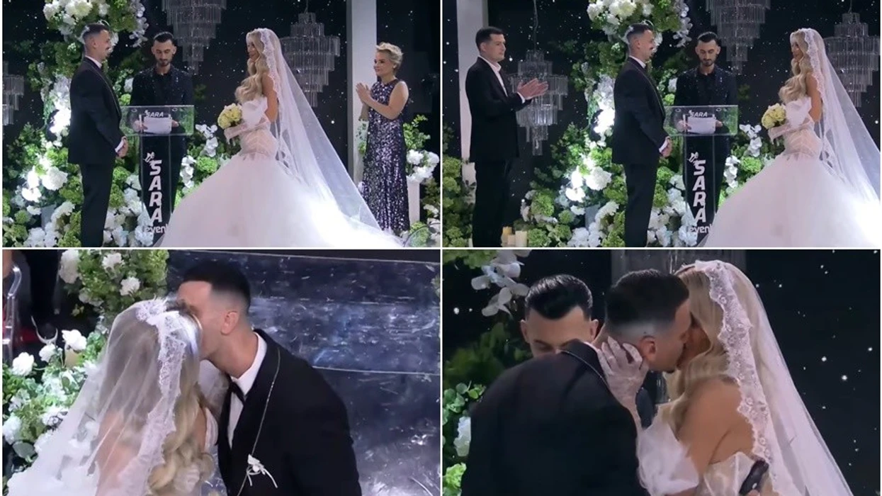 Martohen Brikena dhe Mateo – puthje pasionante mes çiftit gjatë ceremonisë në Big Brother