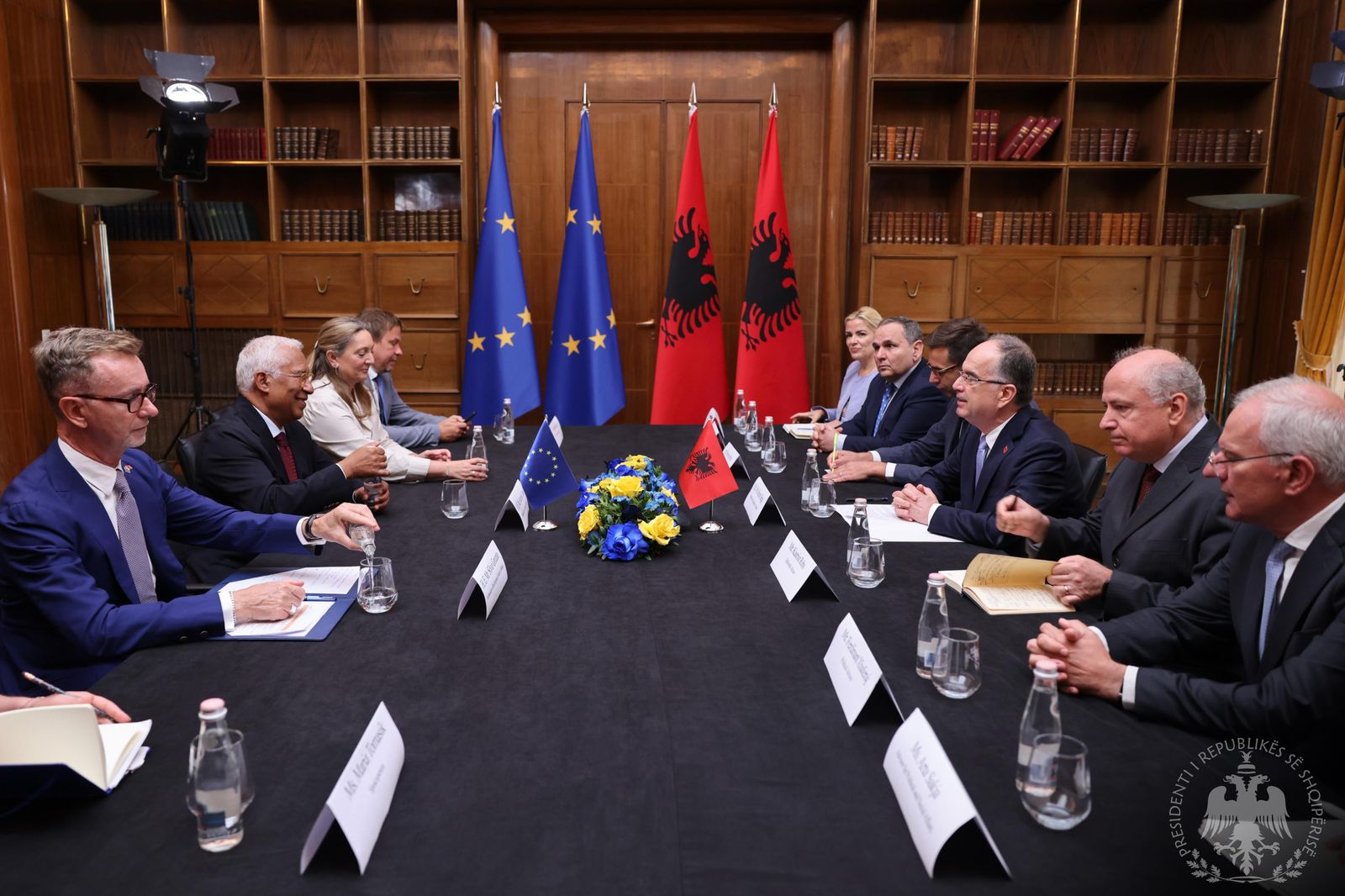 Begaj takohet me presidentin e Këshillit Evropian: Shqipëria, mirënjohëse për mbështetjen e fuqishme