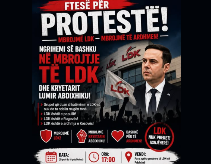 Ndodh edhe kjo, thirren protesta para LDK-së për ta mbrojtur Abdixhikun