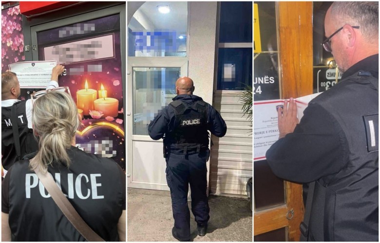 Aksioni i Policisë: Mbyllen 9 lokale të muzikës live dhe 10 qendra masazhi