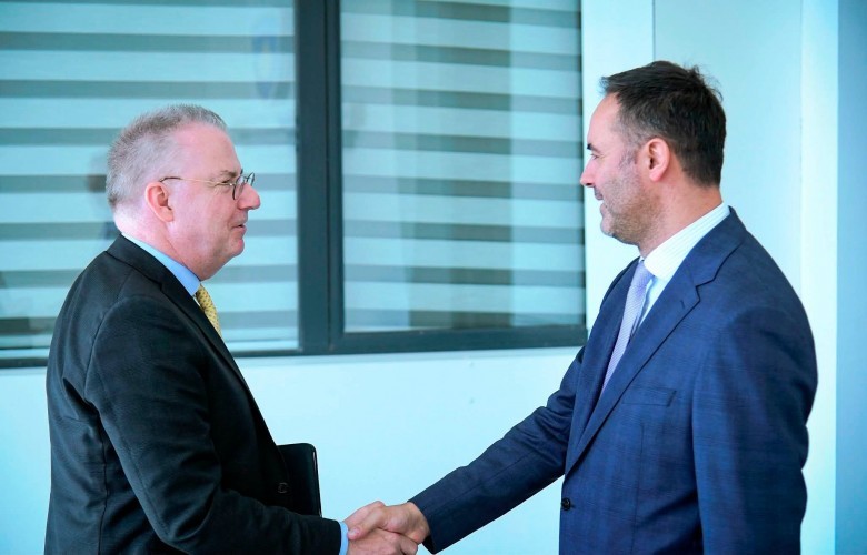 Konjufca dhe Schübel diskutojnë agjendën evropiane të Kosovës Konjufca dhe Schübel diskutojnë agjendën evropiane të Kosovës